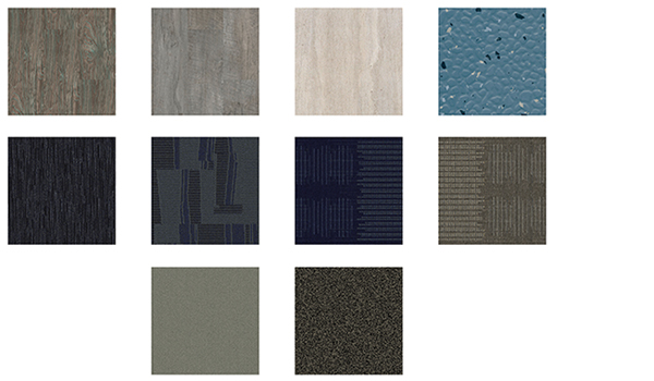 Material swatches